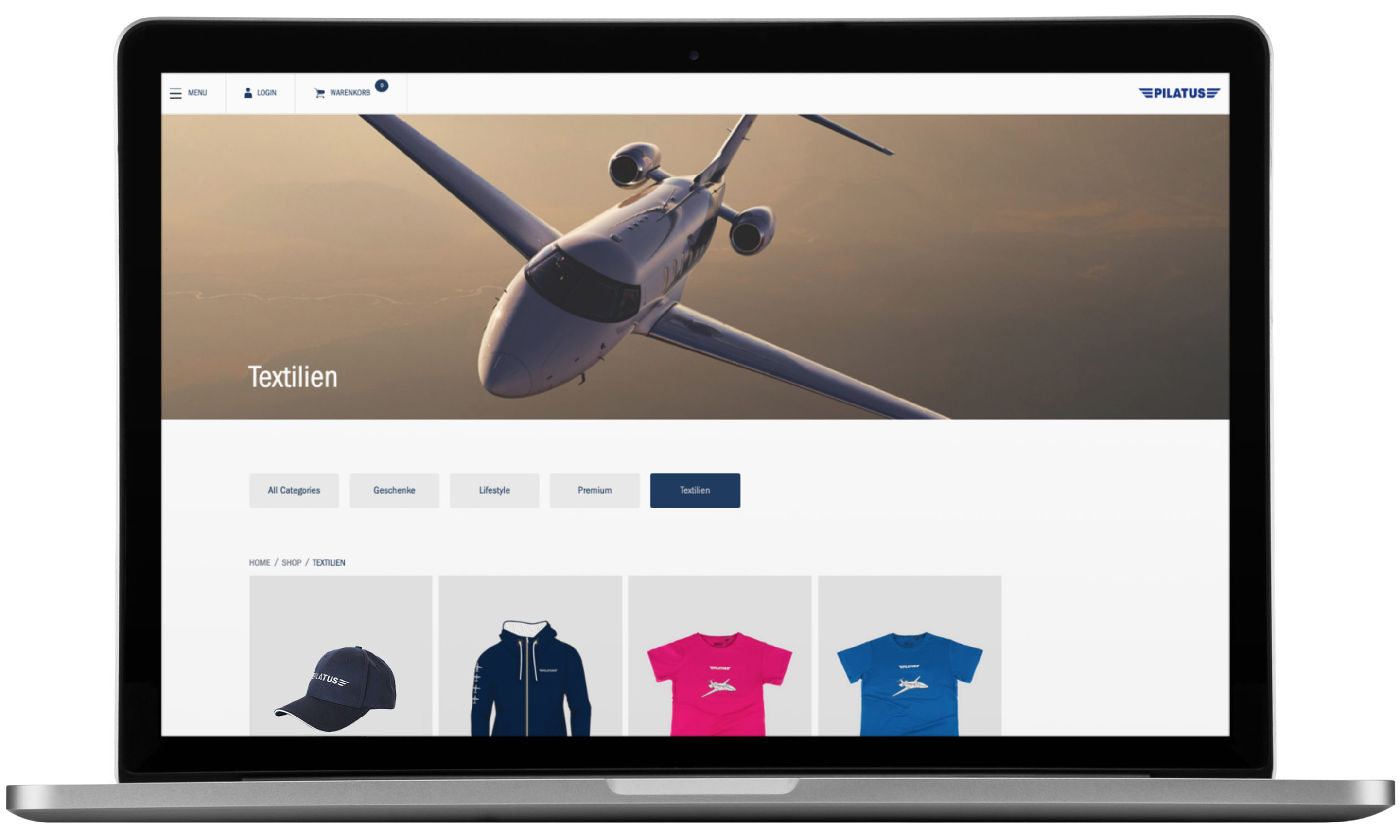 Pandinavia - the new merchandising partner of Pilatus Flugzeugwerke AG