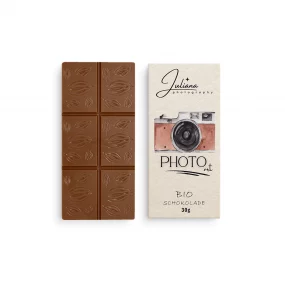 BIO Mini Schokoladentafel im Kakaoschalen-Karton 30g