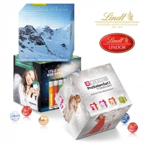 Mini-Kugeln Adventskalender Cube von Lindt