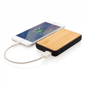 rPET Powerbank Bamboo 5000 mAh