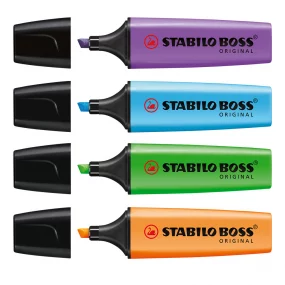 Stabilo Boss Original Leuchtmarker 4er Set