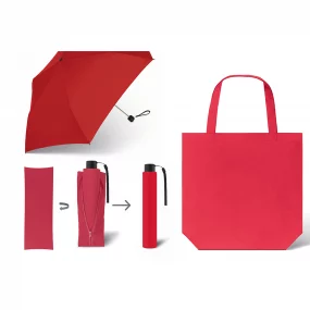 Shopping Bag, Einkaufstasche faltbar, schwarz-rot Switzerland,  Portemonnaie/Taschen - creanorm polypins