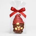 Wichtel eingepackt mit roter Clipmasche