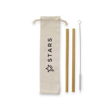 Bambus-Trinkhalme-Set