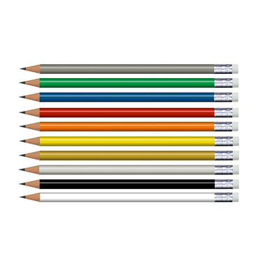Bleistift lang mit Radierer