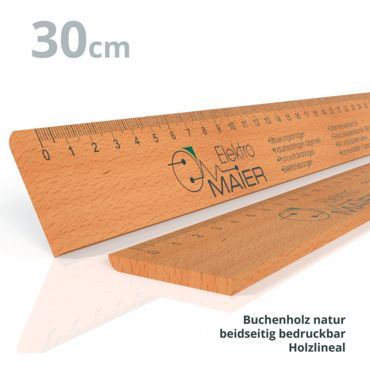 Holz-Lineal 30 cm