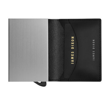 jd0023-james-dixon-puro-one-wallet-black-silver-without-coin-compartment-open