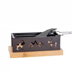 Kerzen-Raclette Wood