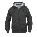 Clique Basic Hoody Full Zip  dunkelgrau_web