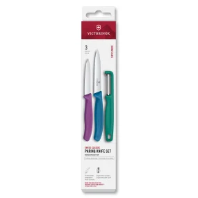 Victorinox Gemüsemesser-Set Swiss Classic mit Schäler colored