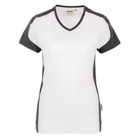 HAKRO V-Shirt Contrast Performance Lady