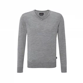 HAKRO V-Pullover Merino Wool Man